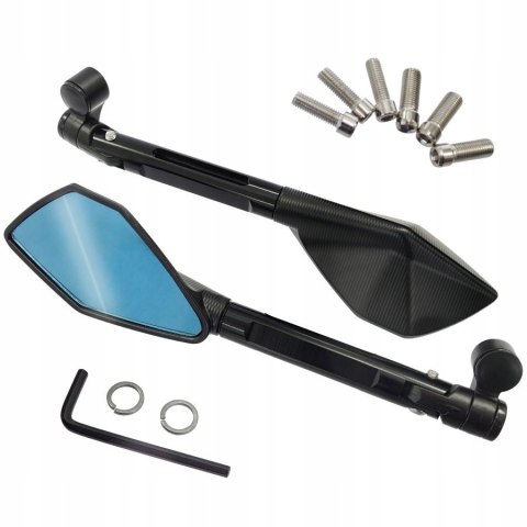 LUSTERKA REGULOWANE MOTOCYKLOWE UNIWERSALNE BEZ HO Martinelli