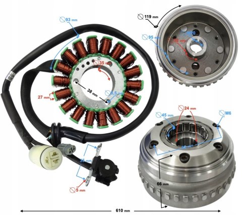 MAGNETO Z ISKROWNIKIEM VOGE Martinelli