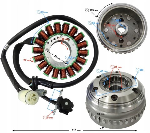 MAGNETO Z ISKROWNIKIEM VOGE Martinelli