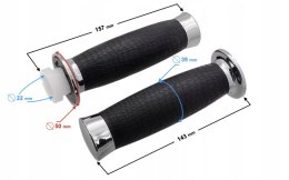 MANETKI LEWA + PRAWA KOMPLET MR17 Martinelli