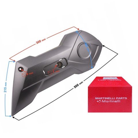 OBUDOWA AMORTYZATORA TYŁ LEWA GRAFIT E-MAX Martinelli