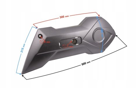 OBUDOWA AMORTYZATORA TYŁ LEWA GRAFIT E-MAX Martinelli