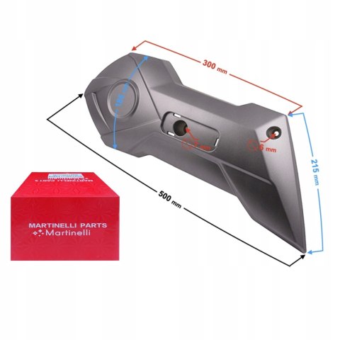 OBUDOWA AMORTYZATORA TYŁ PRAWA GRAFIT E-MAX Martinelli