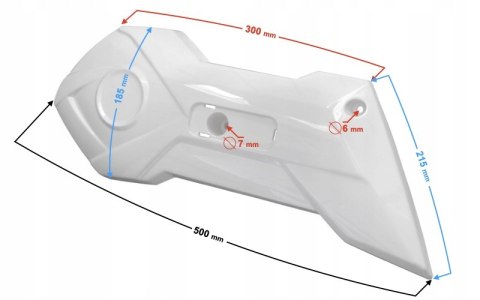 OBUDOWA AMORTYZATORA TYŁ PRAWA GRAFIT E-MAX Martinelli