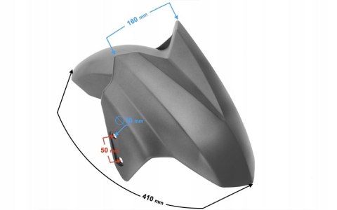 OBUDOWA BŁOTNIK PRZEDNI GRAFIT DO E-MAX/E-MAX ONE Martinelli