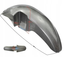 OBUDOWA - BŁOTNIK PRZEDNI SREBRNY CLASSIC 125 Martinelli