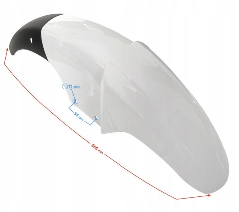 OBUDOWA BŁOTNIK PRZÓD BIAŁY FIGHTER 2 Martinelli