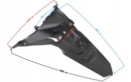 OBUDOWA BŁOTNIK TYŁ CZĘŚĆ GÓRNA CZARNA SCALPEL Martinelli