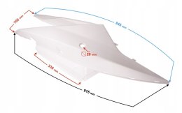 OBUDOWA BOCZNA, LEWA DO SKUTERA E-MAX BIAŁA Martinelli