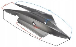 OBUDOWA BOCZNA, LEWA DO SKUTERA E-MAX GRAFITOWA Martinelli