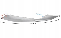 OBUDOWA DOLNA LEWA PROGOWA SREBRNA SCALPEL Martinelli