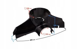 OBUDOWA KIEROWNICY DO SKUTERA TRES CZARNA Martinelli