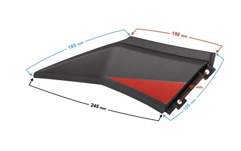 OBUDOWA - ŁĄCZNIK LEWY CZERWONY HYPER 125 Martinelli