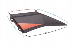 OBUDOWA - ŁĄCZNIK PRAWY POMARAŃCZOWY HYPER 125 Martinelli