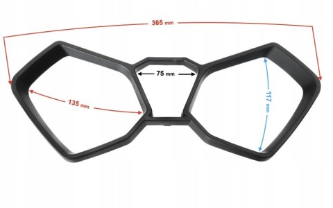 OBUDOWA LICZNIKA (GÓRA) CZARNA B-MAX Martinelli