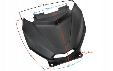 OBUDOWA NÓG PRZÓD CZARNA SCALPEL Martinelli