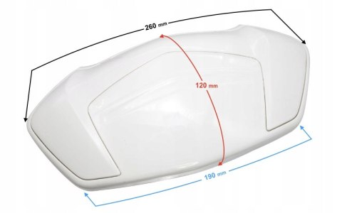 OBUDOWA OPARCIA DO SKUTERA E-MAX BIAŁA Martinelli