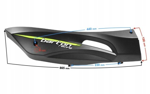 OBUDOWA PROGOWA PRAWA CZARNO-ZIELONA FALCON 50 FAL Martinelli