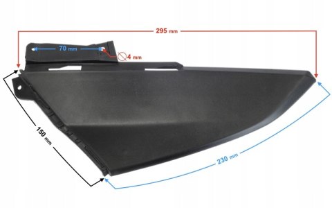 OBUDOWA PRZEDNIA BOCZNA LEWA CZARNA SCALPEL Martinelli