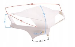 OBUDOWA PRZEDNIA, GÓRNA DO SKUTERA E-MAX BIAŁA Martinelli