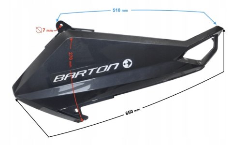 OBUDOWA REFLEKTORA PRAWA GRAFITOWA DO SKUTERA B-MA Martinelli