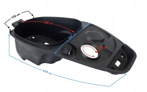 OBUDOWA SCHOWEK KANAPY CZARNY SCALPEL Martinelli