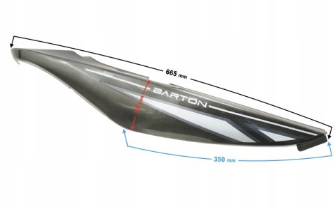 OBUDOWA TYŁ PRAWA GRAFITOWA SPRINT 2 Martinelli