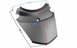OBUDOWA TYLNA CZ.GÓRNA DO SKUTERA E-MAX GRAFITOWA Martinelli