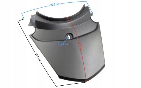 OBUDOWA TYLNA CZ.GÓRNA DO SKUTERA E-MAX GRAFITOWA Martinelli