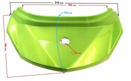 OBUDOWA TYLNA CZ.GÓRNA ZIELONA DO SKUTERA ENERGY Martinelli