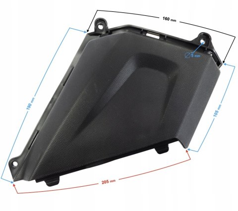 OBUDOWA TYLNA LEWA (CZ. PRZEDNIA) ACTIVE 50CC EURO Martinelli