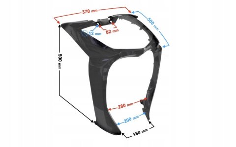 OBUOWA - ŁĄCZNIK OBUDOWY REFLEKTORA CZARNY DO SKUT Martinelli
