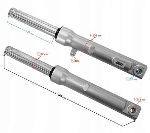 AMORTYZATORY PRZÓD BĘBEN TRES Martinelli