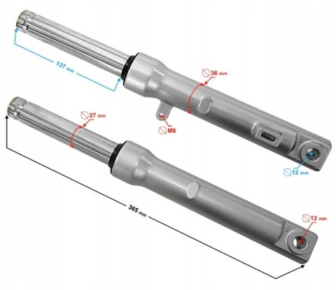 AMORTYZATORY PRZÓD BĘBEN TRES Martinelli