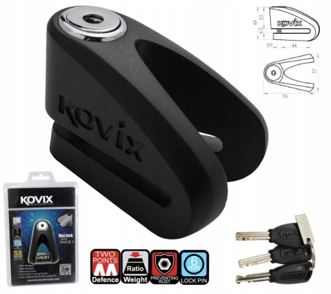 BLOKADA TARCZĘ TARCZY MOTOCYKL SKUTER KOVIX KVC/Z1 Martinelli