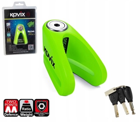 BLOKADA TARCZY HAMULCOWEJ KOVIX KVC/Z1 FLUO ZIELON Martinelli