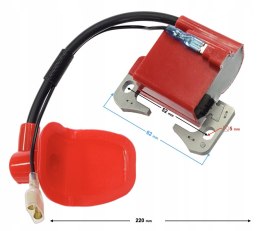 CEWKA ZAPŁONOWA POCKET CZERWONA 50CC Martinelli