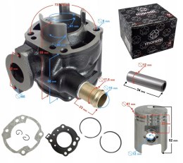 CYLINDER 50CC 2T MORETTI DO SKUTERA KATANA CHŁODZO Martinelli
