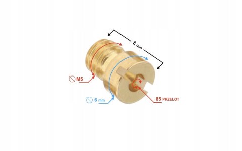 DYSZE GAŹNIKA M5 85 Martinelli