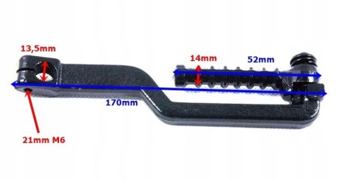 DŹWIGNIA ROZRUSZNIKA NOŻNEGO DO SKUTERA 4T / KOLOR Martinelli