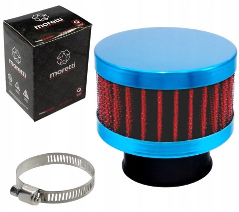 FILTR POWIETRZA STOŻKOWY NIEBIESKI, ŚREDNICA 31 MM Martinelli
