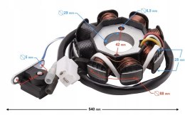 ISKROWNIK DO SKUTERA 4T 50CC CHALLANGER Martinelli