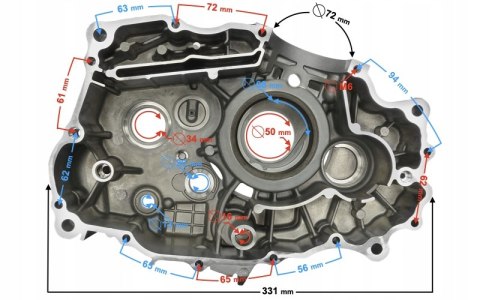 KARTER SILNIKA LEWY DO MOTOCYKLU CLASSIC 125 Martinelli