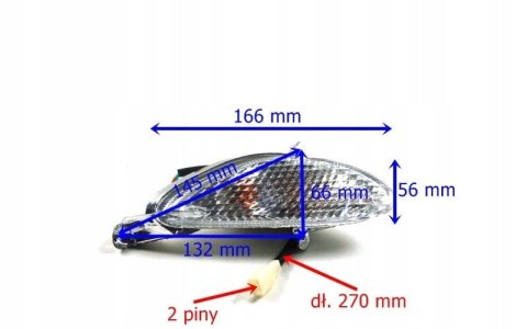 KIERUNKOWSKAZ PRZEDNI LEWY DO SKUTERA 21 2 Martinelli