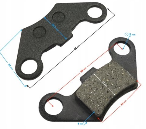 KLOCKI HAMULCOWE 88MM X 38MM Martinelli