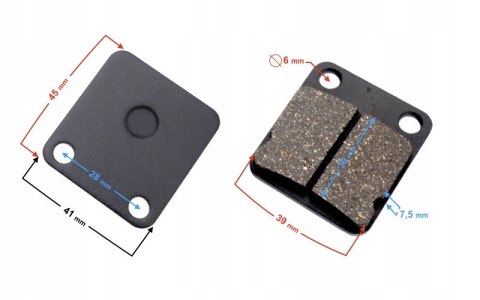 KLOCKI HAMULCOWE PRZEDNIE DO SKUTERA FALCON Martinelli