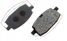 KLOCKI HAMULCOWE PRZEDNIE DO SKUTERA GTR Martinelli