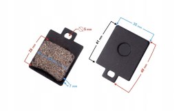 KLOCKI HAMULCOWE PRZEDNIE DO SKUTERA Martinelli