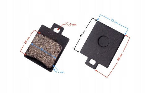 KLOCKI HAMULCOWE PRZEDNIE DO SKUTERA Martinelli