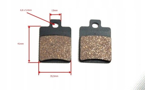 KLOCKI HAMULCOWE PRZEDNIE DO SKUTERA Martinelli